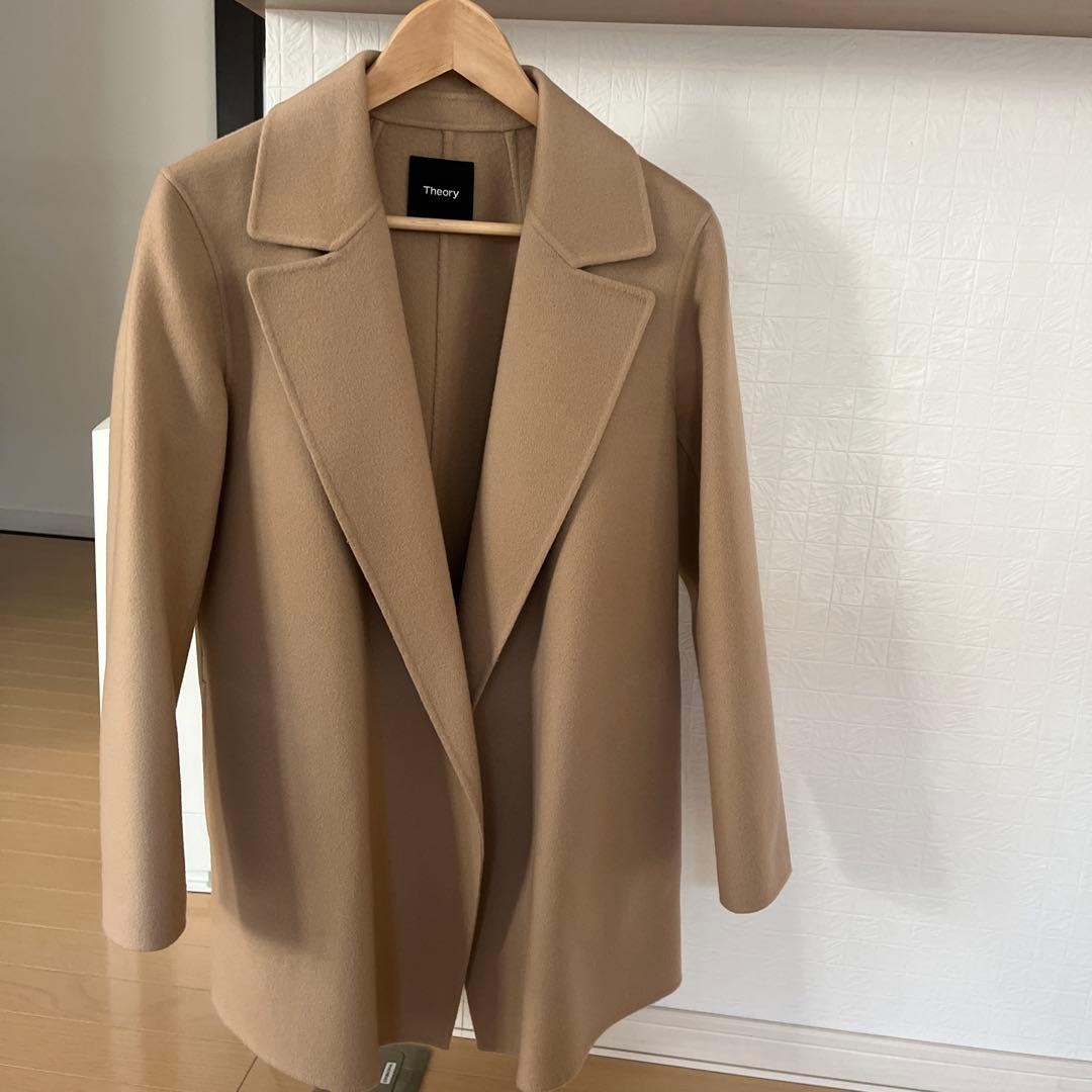 Theory ベージュ チェスターコート