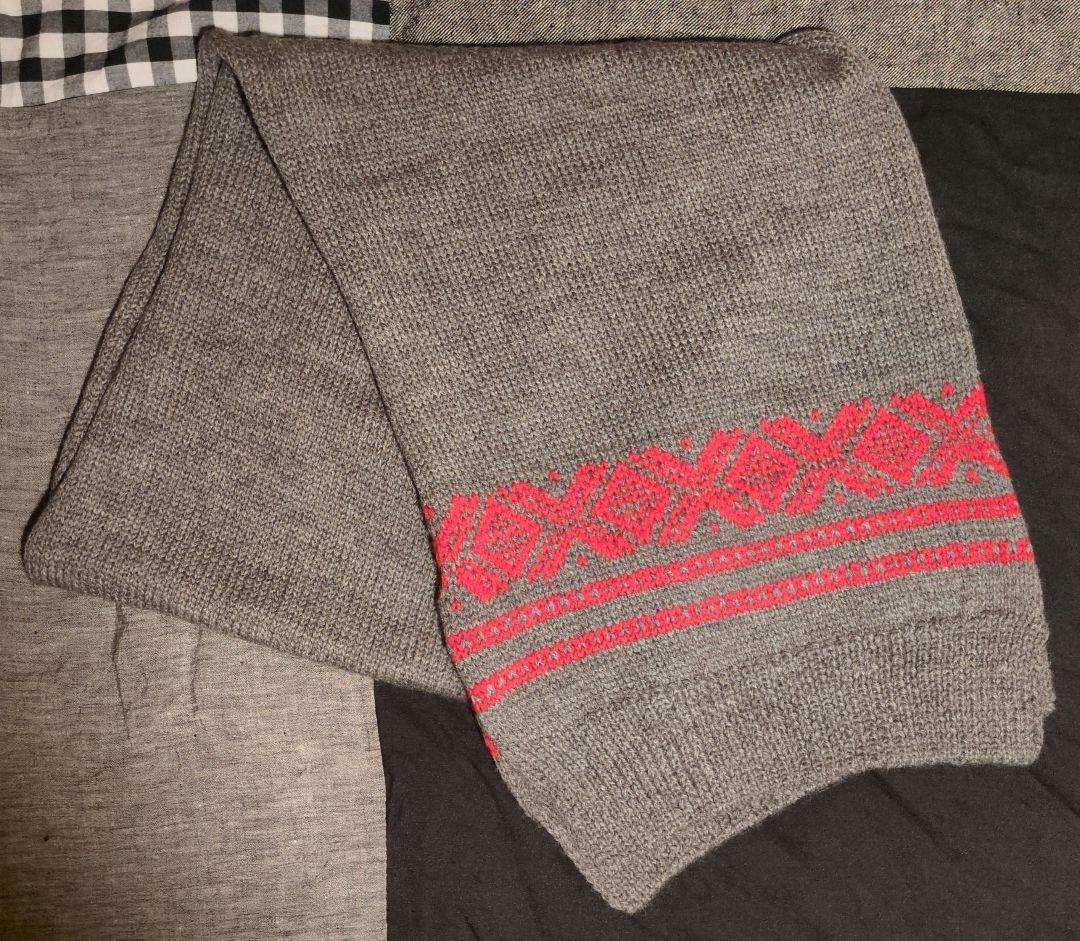 COMME des GARCONS HOMME PLUS 手編みストール　グレイ