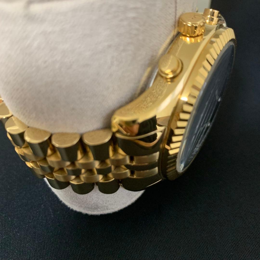 ★美品電池交換済★マイケルコース 腕時計 MK8286 レキシントンクロノグラフ