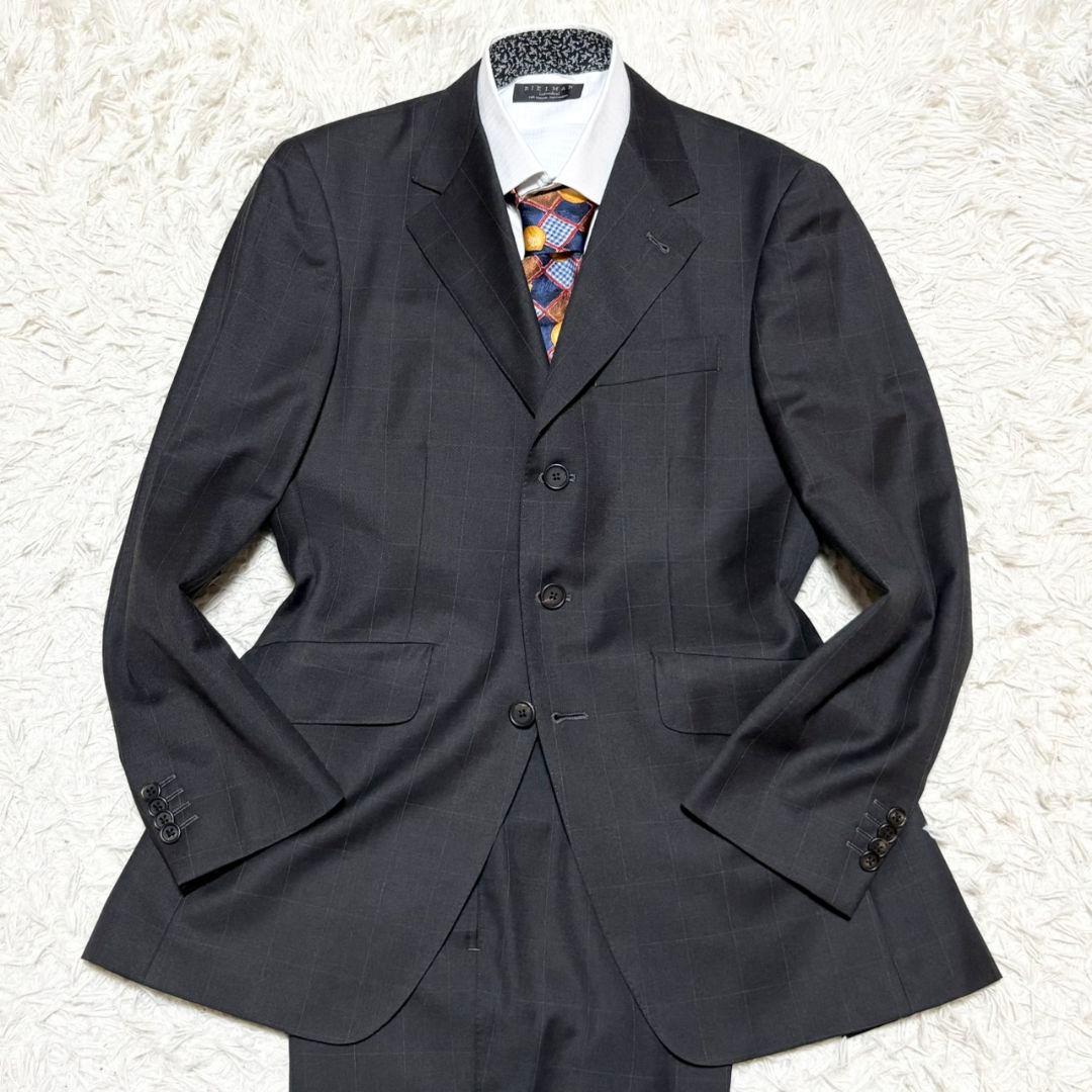 美品 ポールスミス スーツ セットアップ デルフィノ生地 チェック