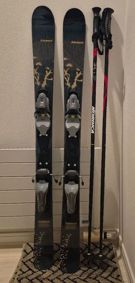 kissmark スキー 黒金デザイン セット