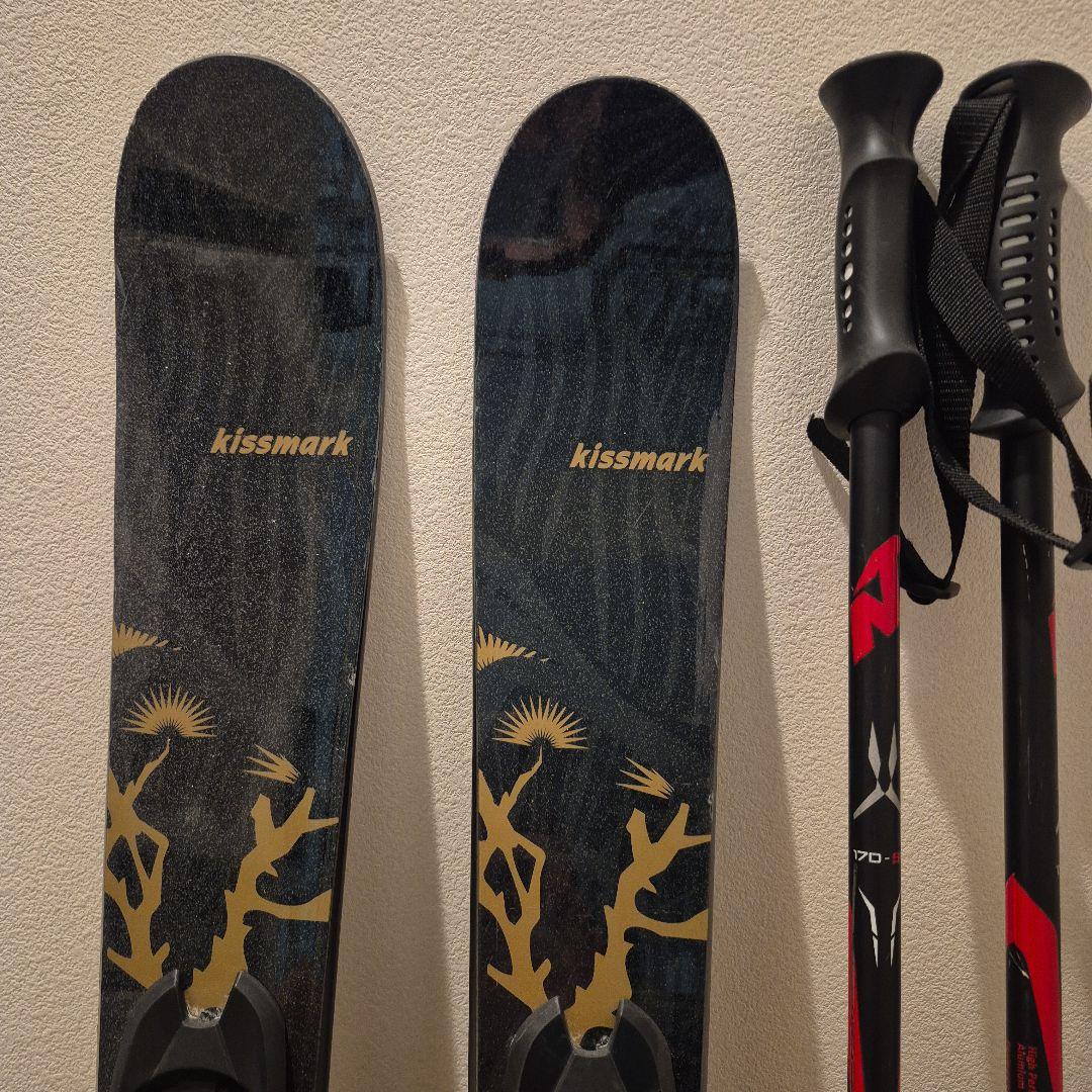 kissmark スキー 黒金デザイン セット