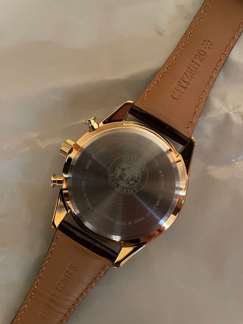 極美品 稼働品 CITIZEN シチズン エコドライブ ソーラー クロノグラフ