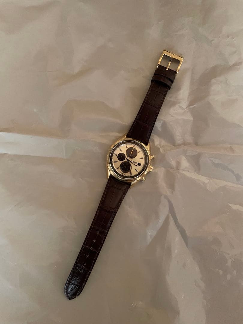 極美品 稼働品 CITIZEN シチズン エコドライブ ソーラー クロノグラフ