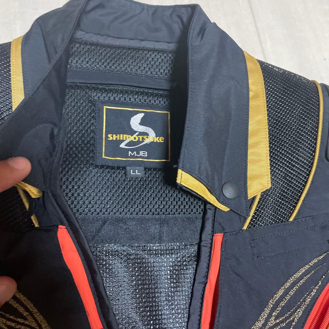 シモツケMJB SMV-340CW フィッシングベスト LLブラック/オレンジ