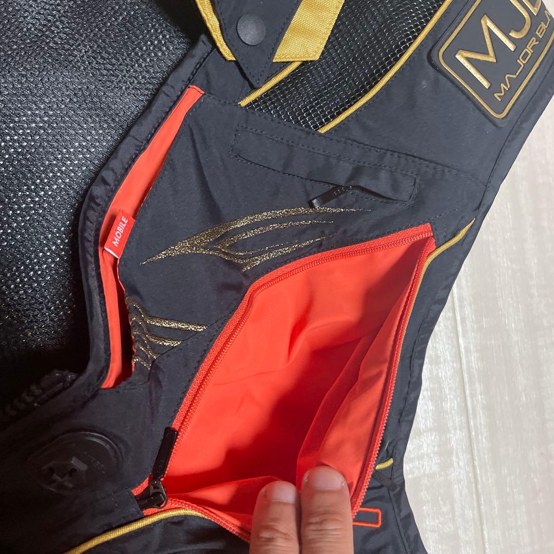 シモツケMJB SMV-340CW フィッシングベスト LLブラック/オレンジ