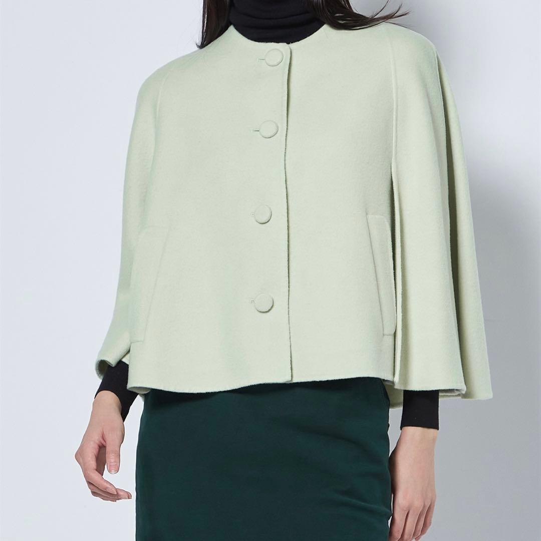 49AV.junko shimada ジュンコシマダ　リバー仕立ノーカラーJK