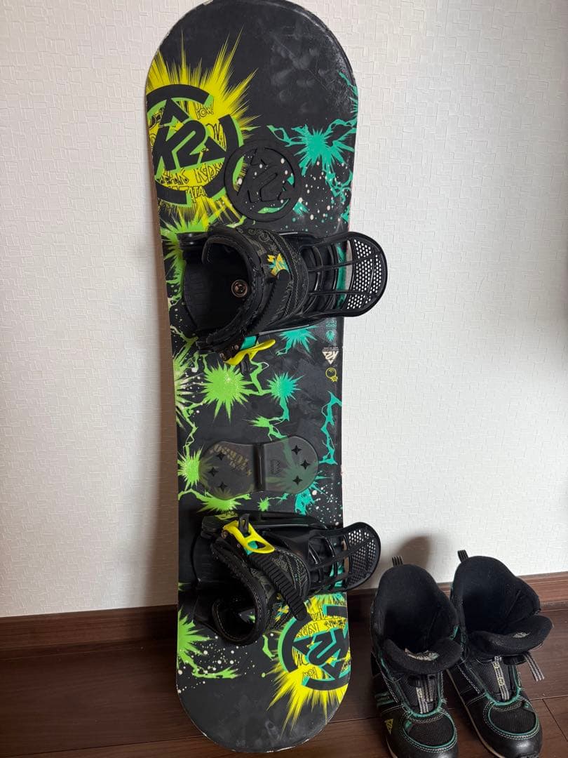K2 スノーボードセット（バインディング・ブーツ付き）　90センチ