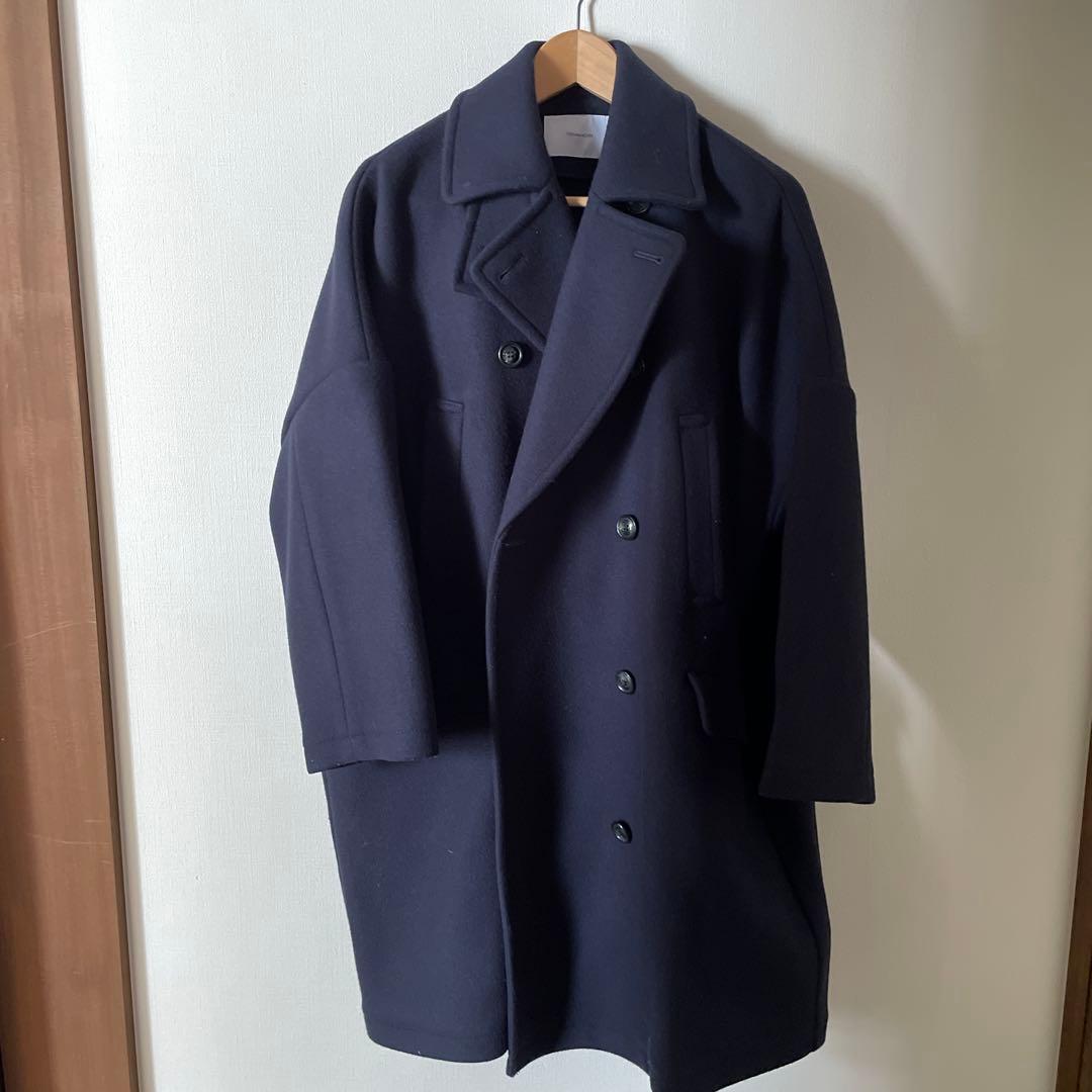 Mayuko✴︎FRAMeWORK ロング Pコート　36　ネイビー