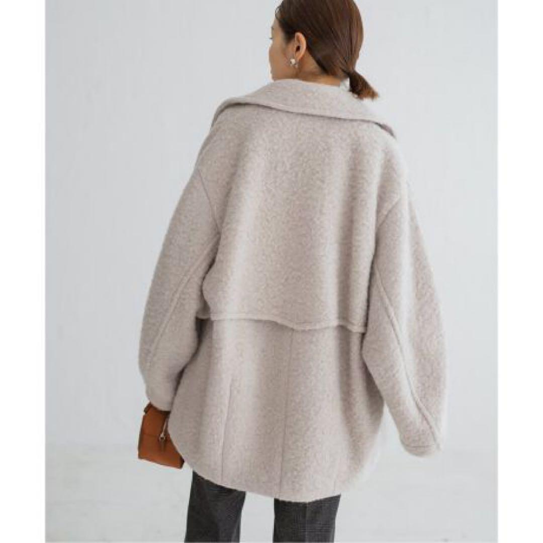 イエナ　IENA ループインレイショートコート　38 ナチュラル