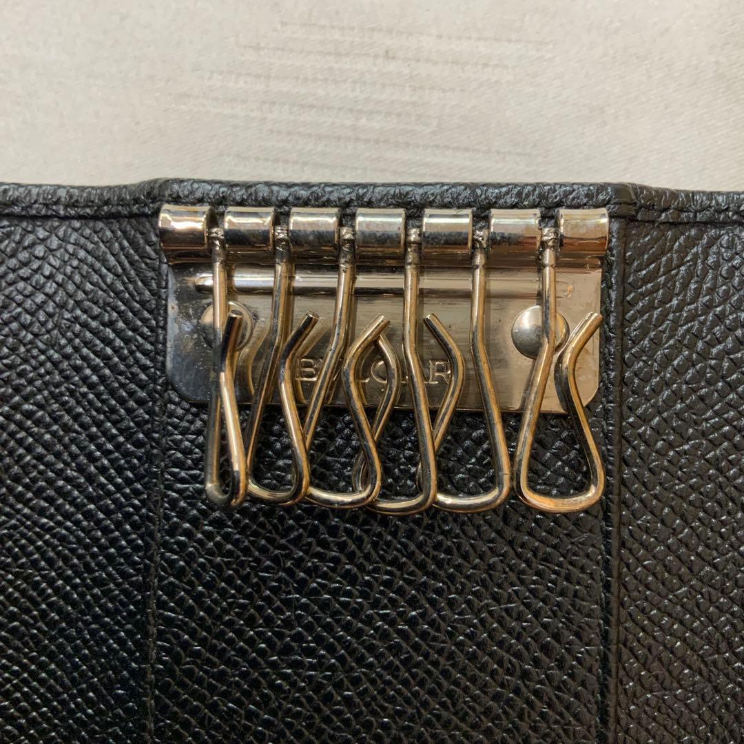 BVLGARI ブルガリ レザー キーケース ブラック