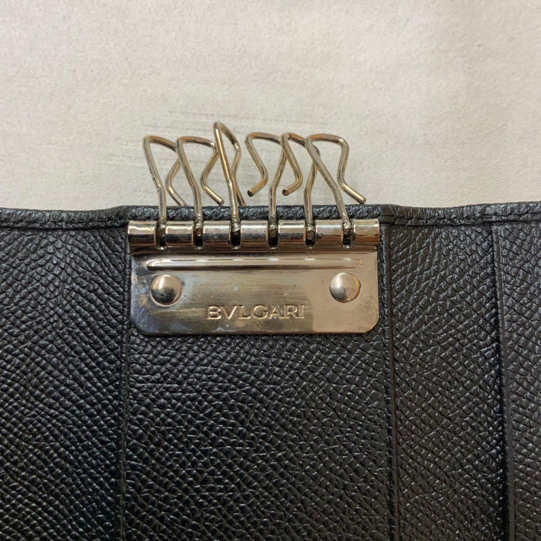 BVLGARI ブルガリ レザー キーケース ブラック