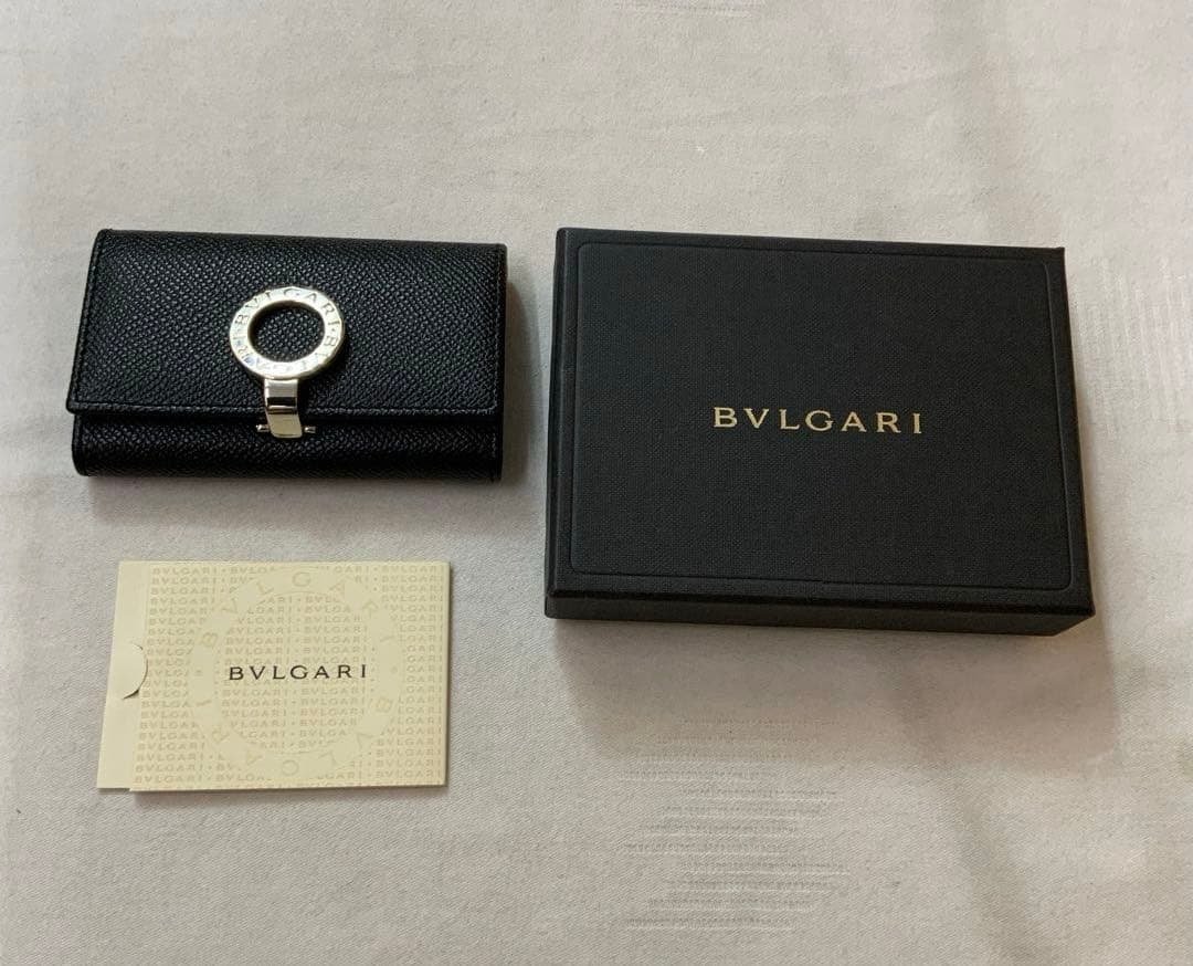 BVLGARI ブルガリ レザー キーケース ブラック