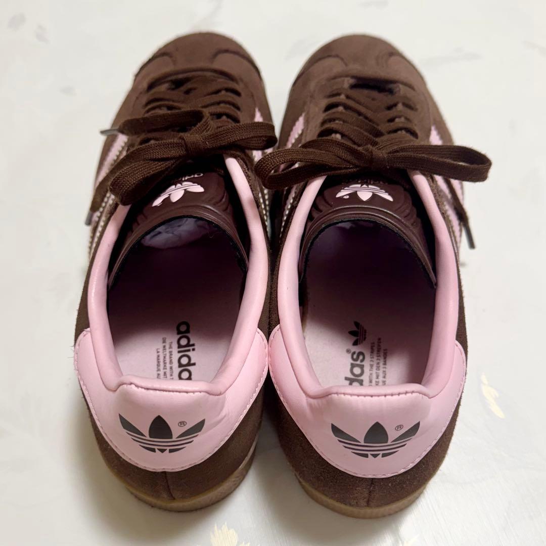 【最終値下げ】adidas GAZELLE 24cm ブラウン ピンク