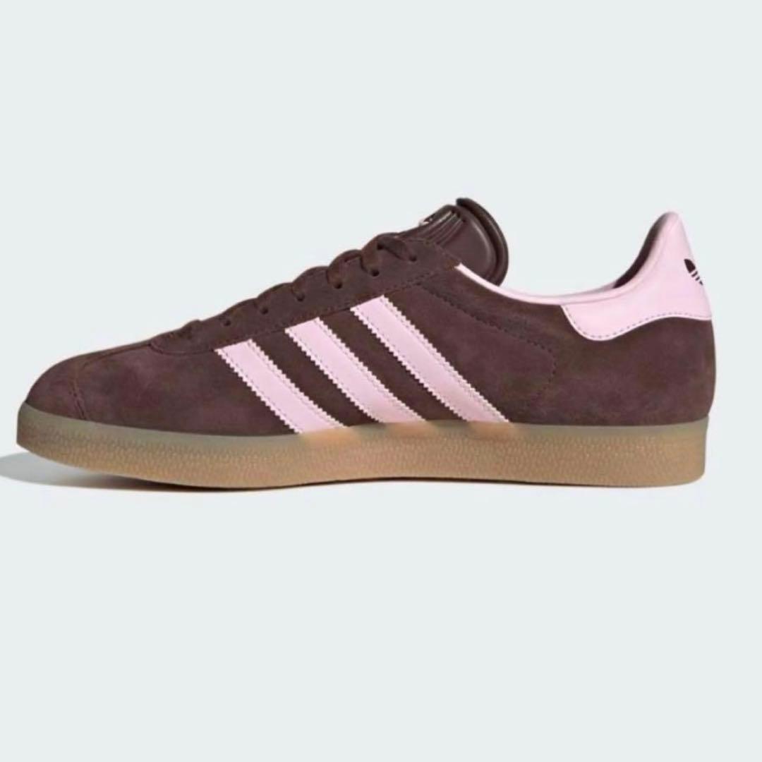 【最終値下げ】adidas GAZELLE 24cm ブラウン ピンク
