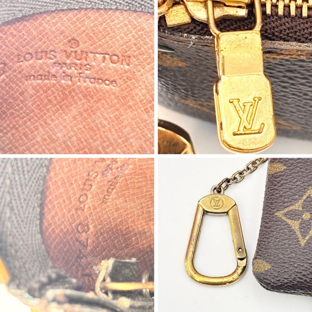 ▲LOUIS VUITTON ヴィトン モノグラム ポシェット クレ キーケース