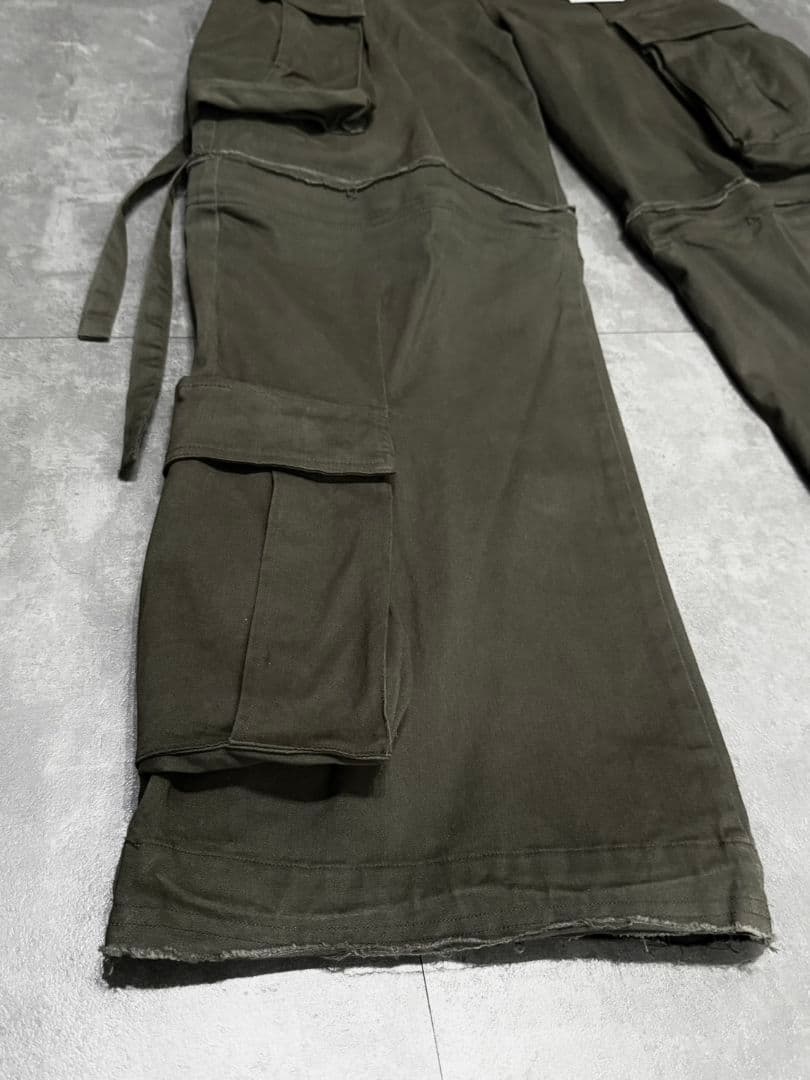 【GRANCY】カーゴパンツ　ZipDesign CargoPants カーキ