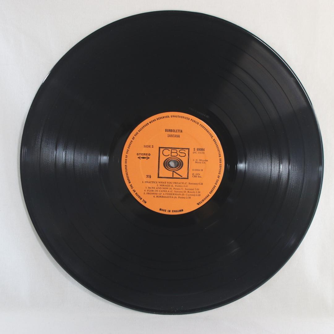 英LP Santana Borboletta UKオリジ 両面マト1の初回プレス