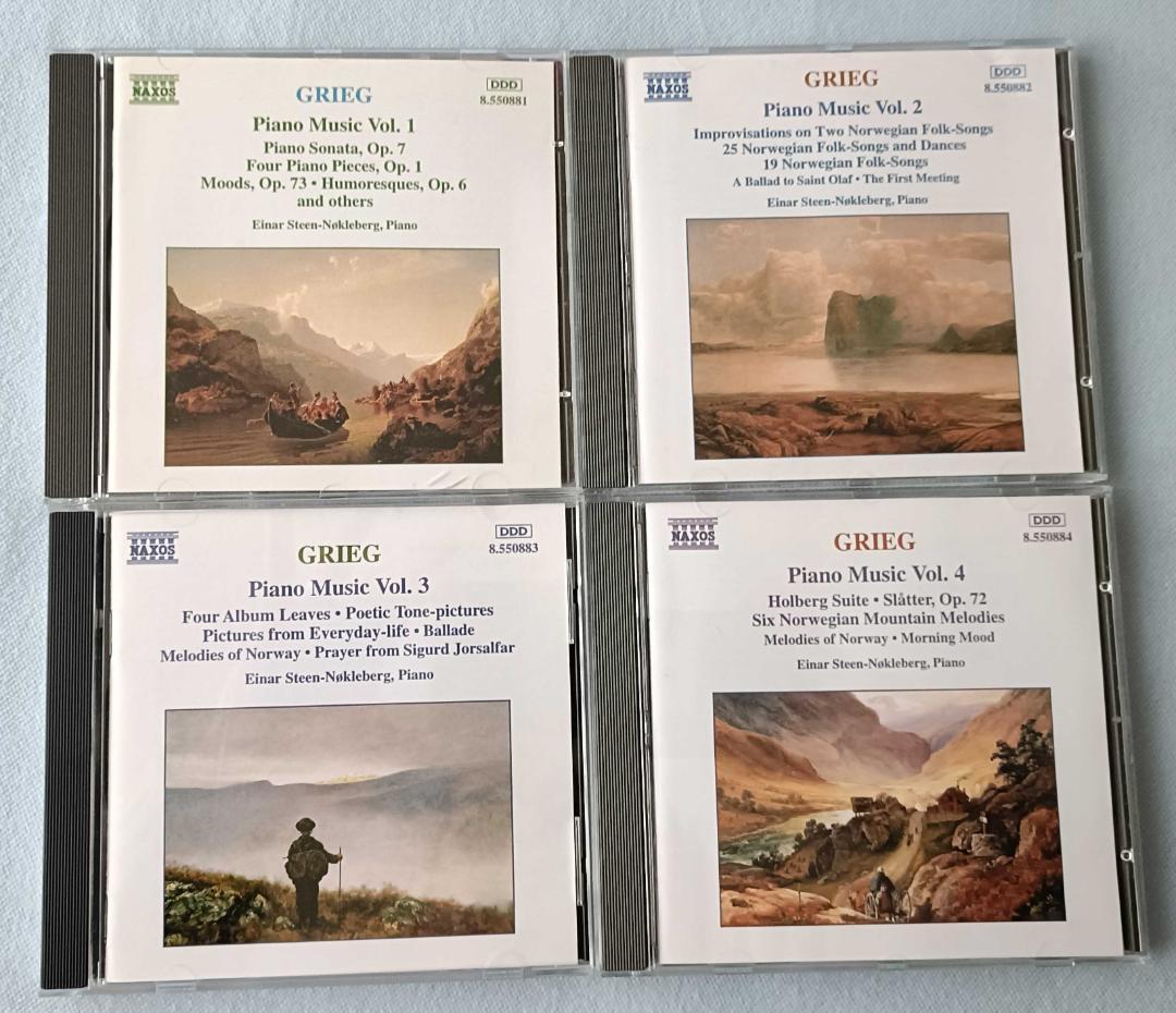 グリーグ：ピアノ独奏曲全集 アイナル=ステーン・ノックレベルグ 14枚組