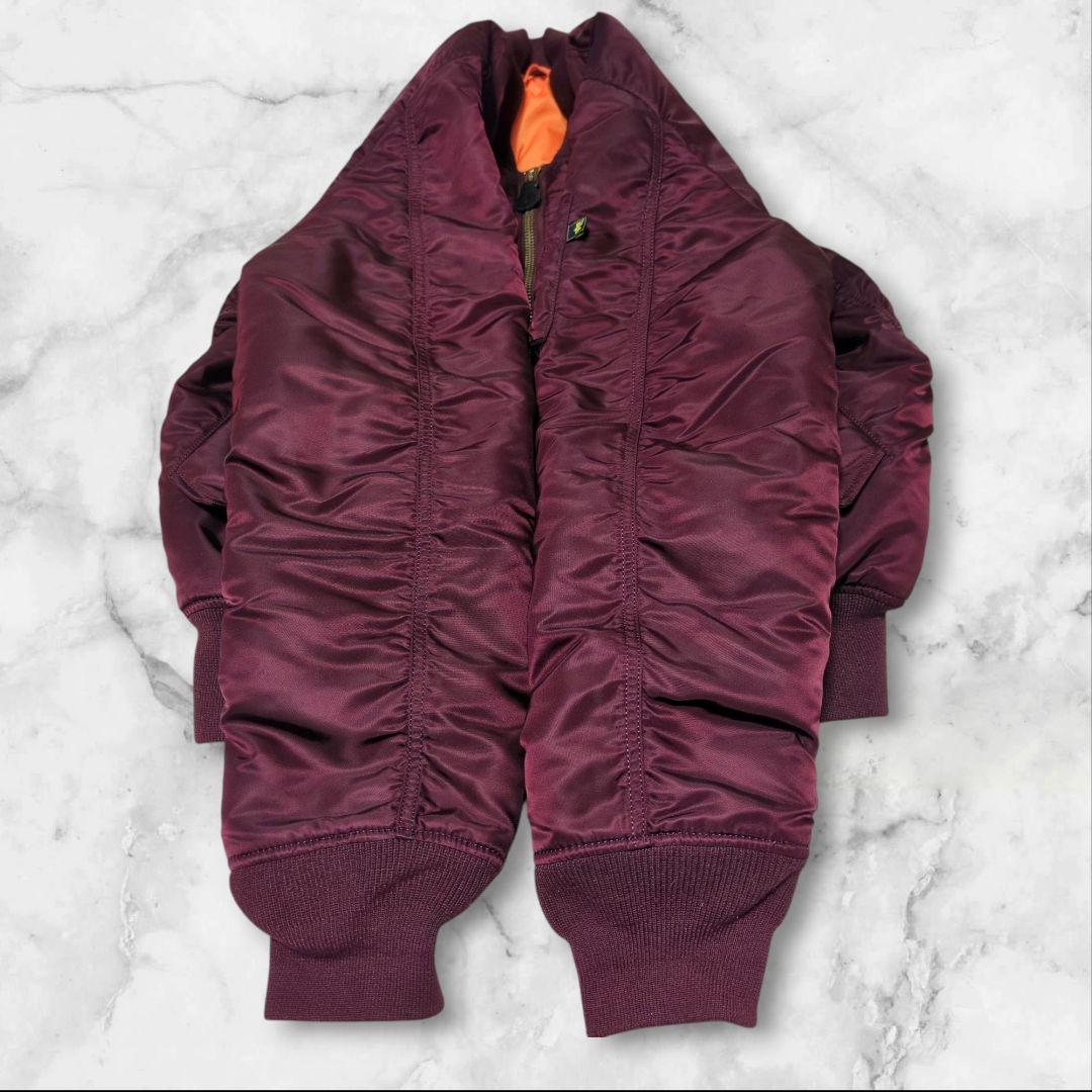 極美品♢アルファインダストリーズ MA-1 リバーシブル ボルドー XL 希少