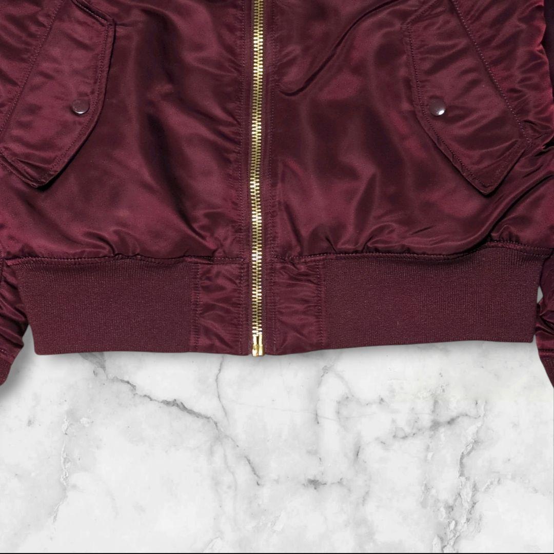 極美品♢アルファインダストリーズ MA-1 リバーシブル ボルドー XL 希少