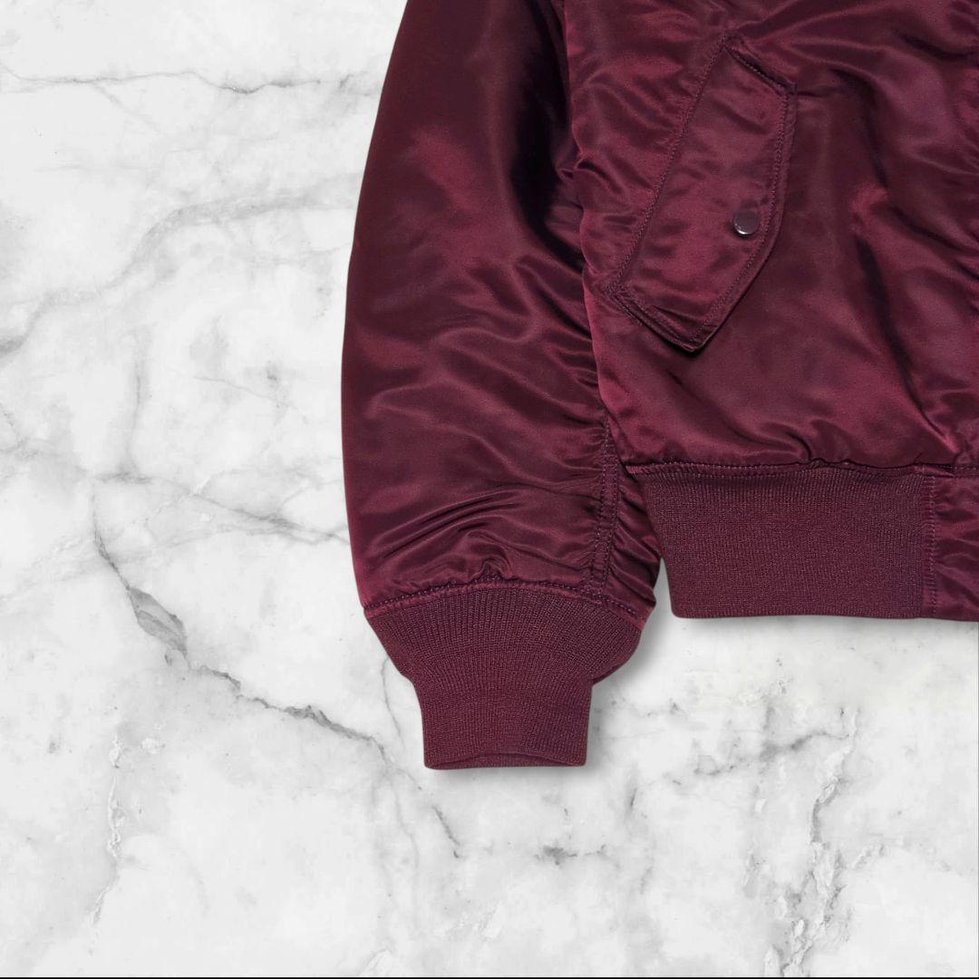 極美品♢アルファインダストリーズ MA-1 リバーシブル ボルドー XL 希少