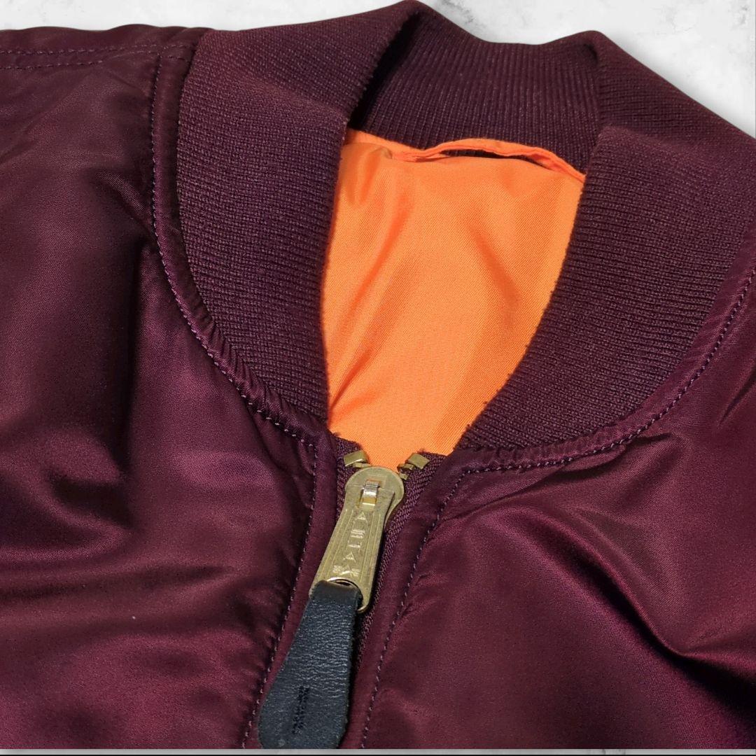 極美品♢アルファインダストリーズ MA-1 リバーシブル ボルドー XL 希少