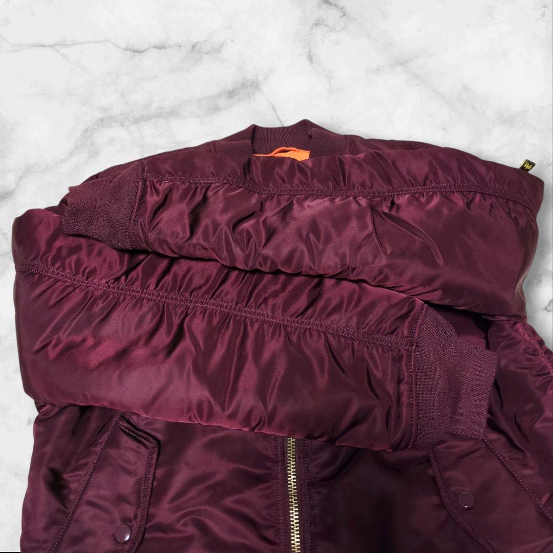 極美品♢アルファインダストリーズ MA-1 リバーシブル ボルドー XL 希少