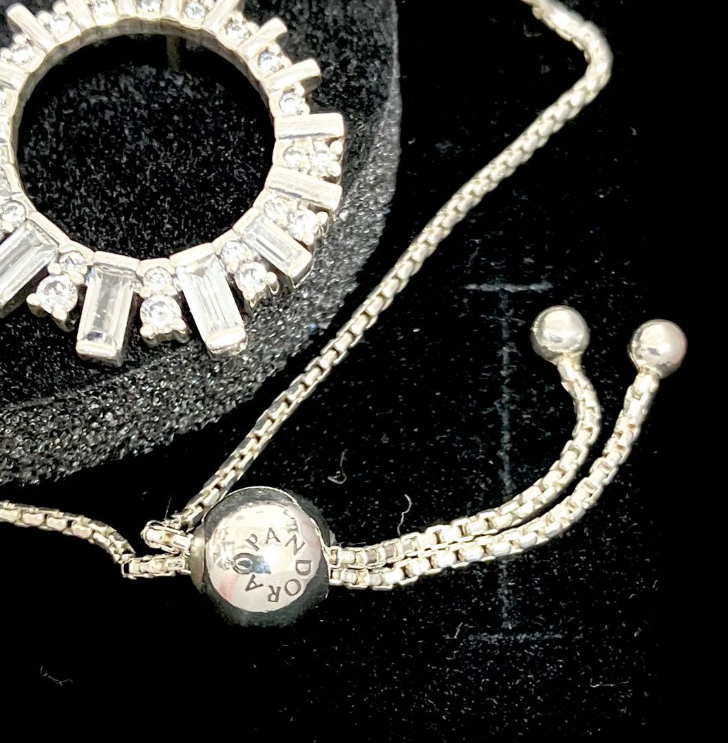 最終値 美品ピアス・ブレスレットセット（パンドラ）スワロフスキー好きも