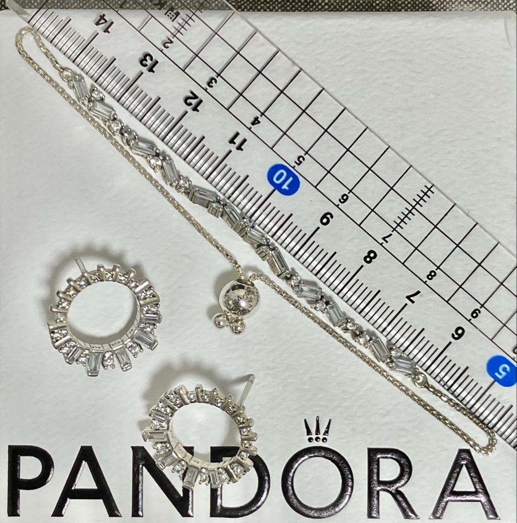 最終値 美品ピアス・ブレスレットセット（パンドラ）スワロフスキー好きも