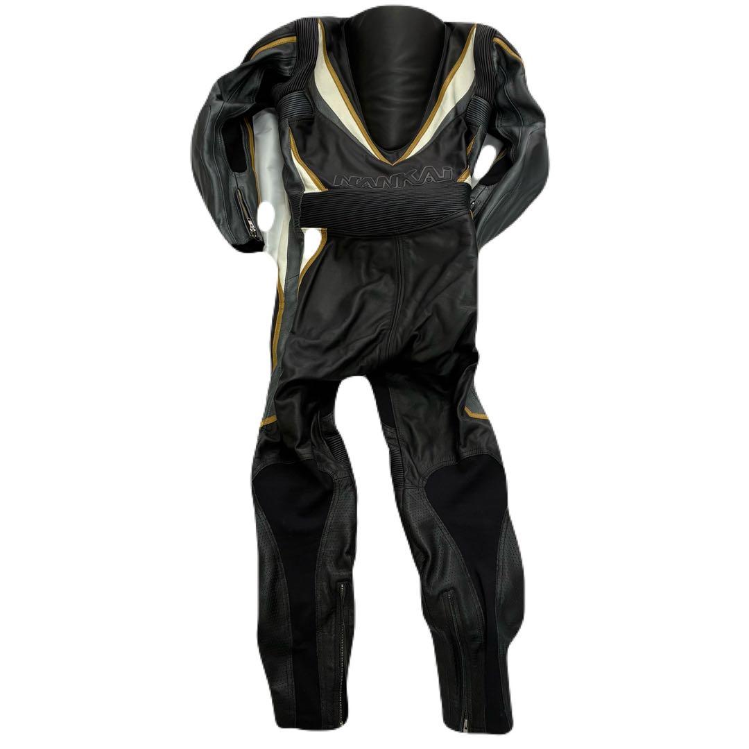 【正規品】MFJ公認 レザーレーシングスーツ 革ツナギ ナンカイ 南海 Lサイズ