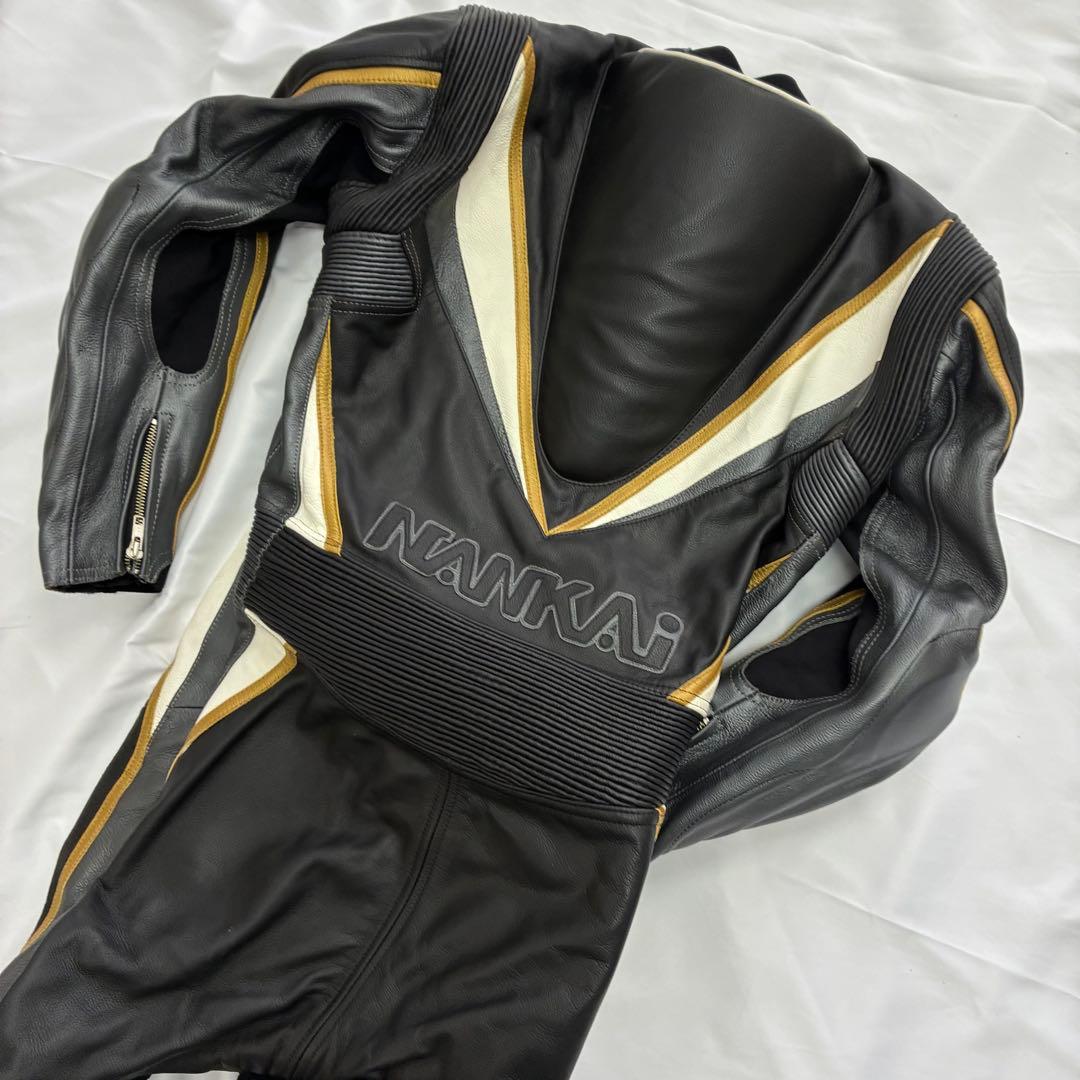 【正規品】MFJ公認 レザーレーシングスーツ 革ツナギ ナンカイ 南海 Lサイズ