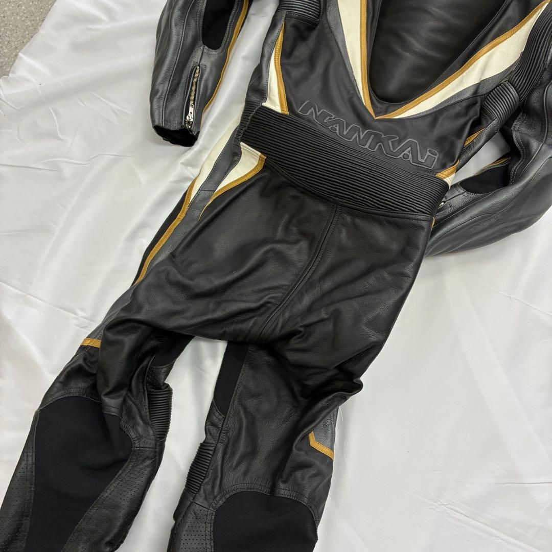 【正規品】MFJ公認 レザーレーシングスーツ 革ツナギ ナンカイ 南海 Lサイズ