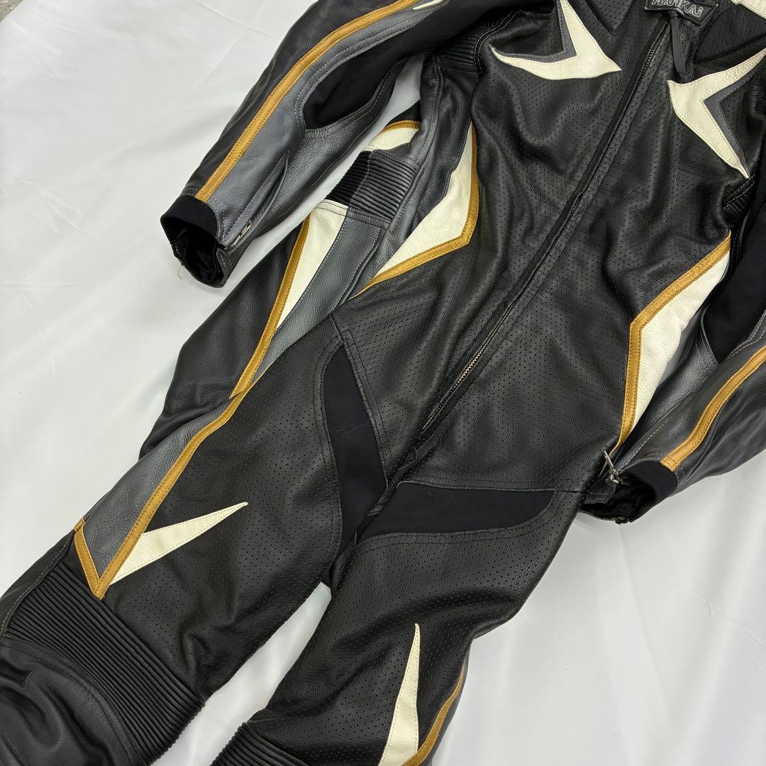 【正規品】MFJ公認 レザーレーシングスーツ 革ツナギ ナンカイ 南海 Lサイズ