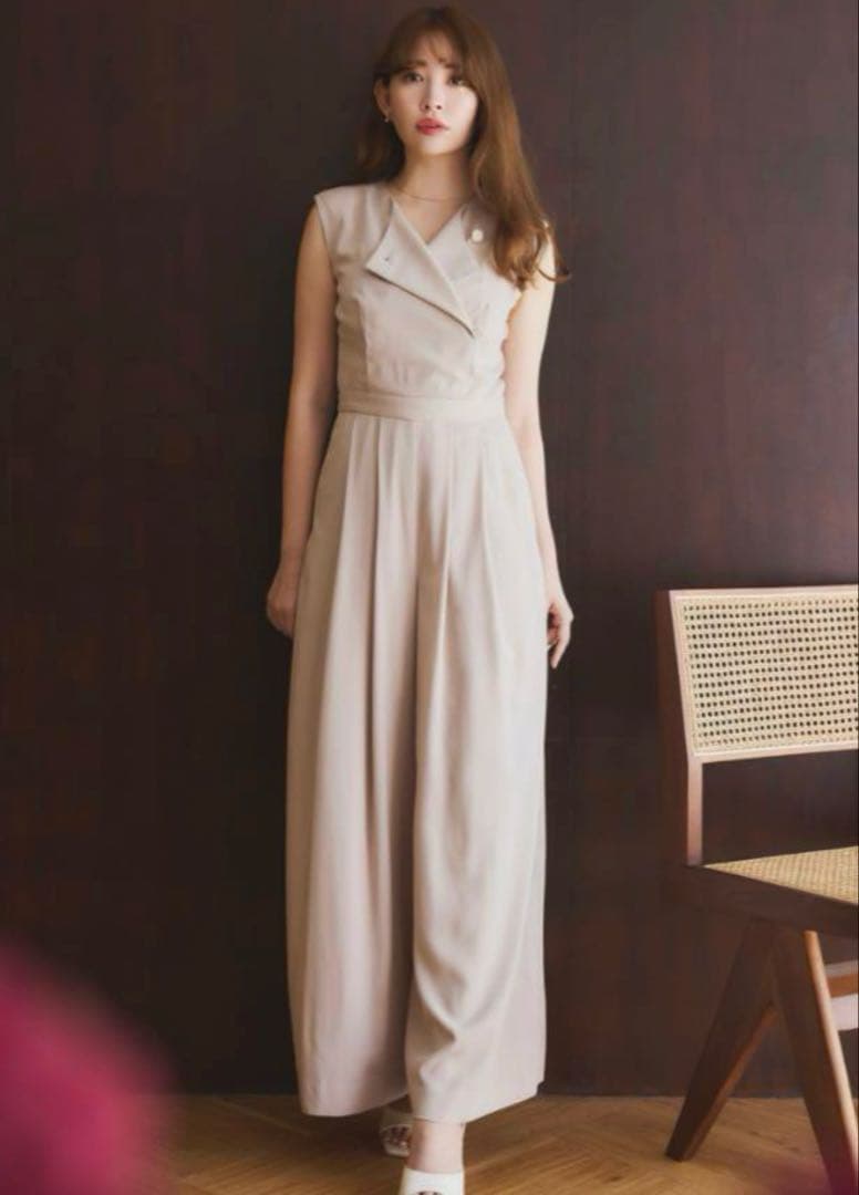 サロペット・オーバーオール・オールインワン Herlipto Two-Way Collar Jumpsuit honey