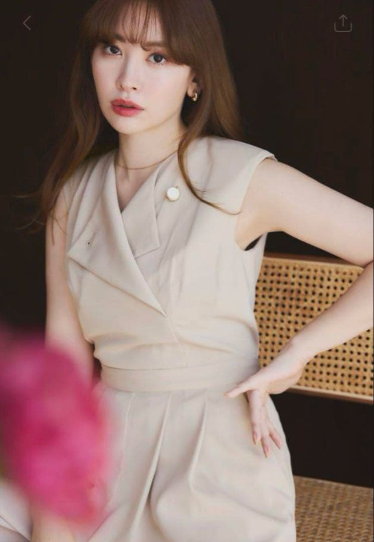 サロペット・オーバーオール・オールインワン Herlipto Two-Way Collar Jumpsuit honey