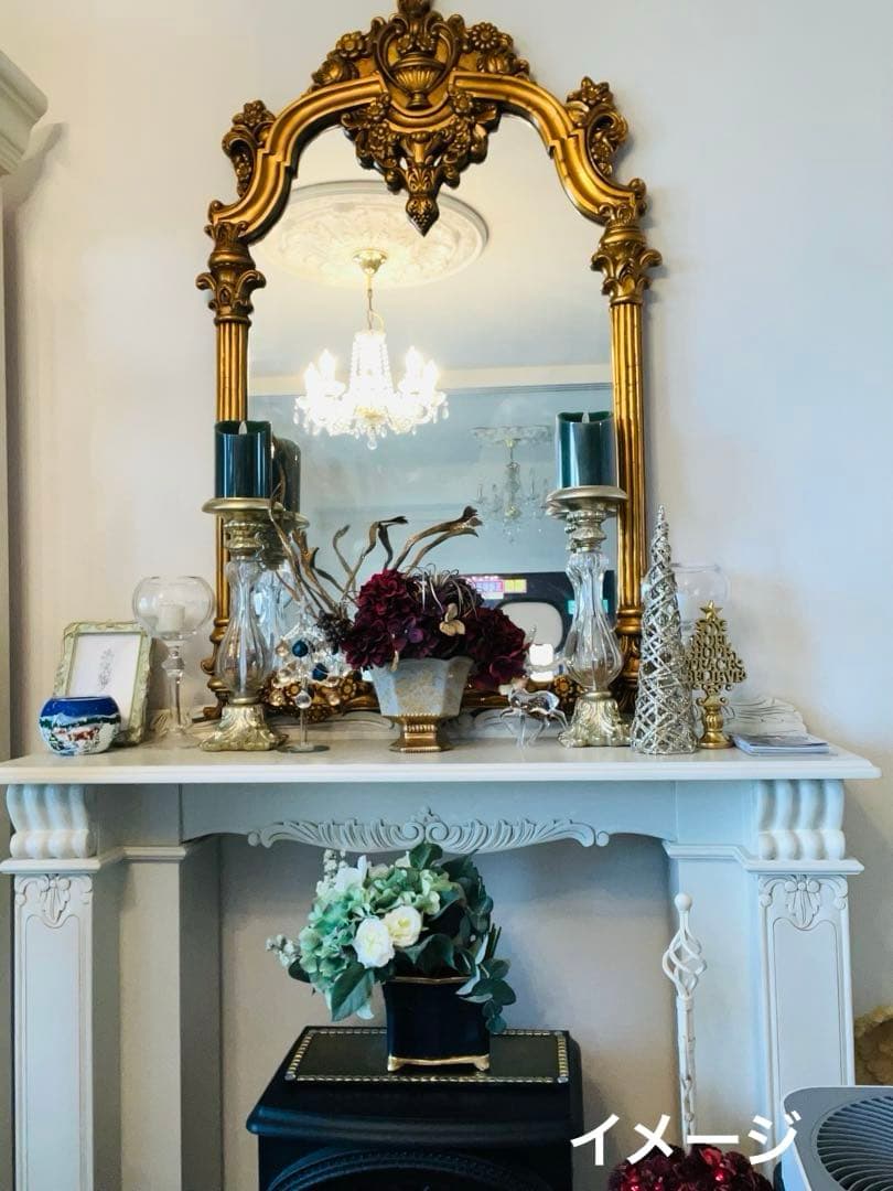 バロックスタイル ゴールド 壁掛け　鏡