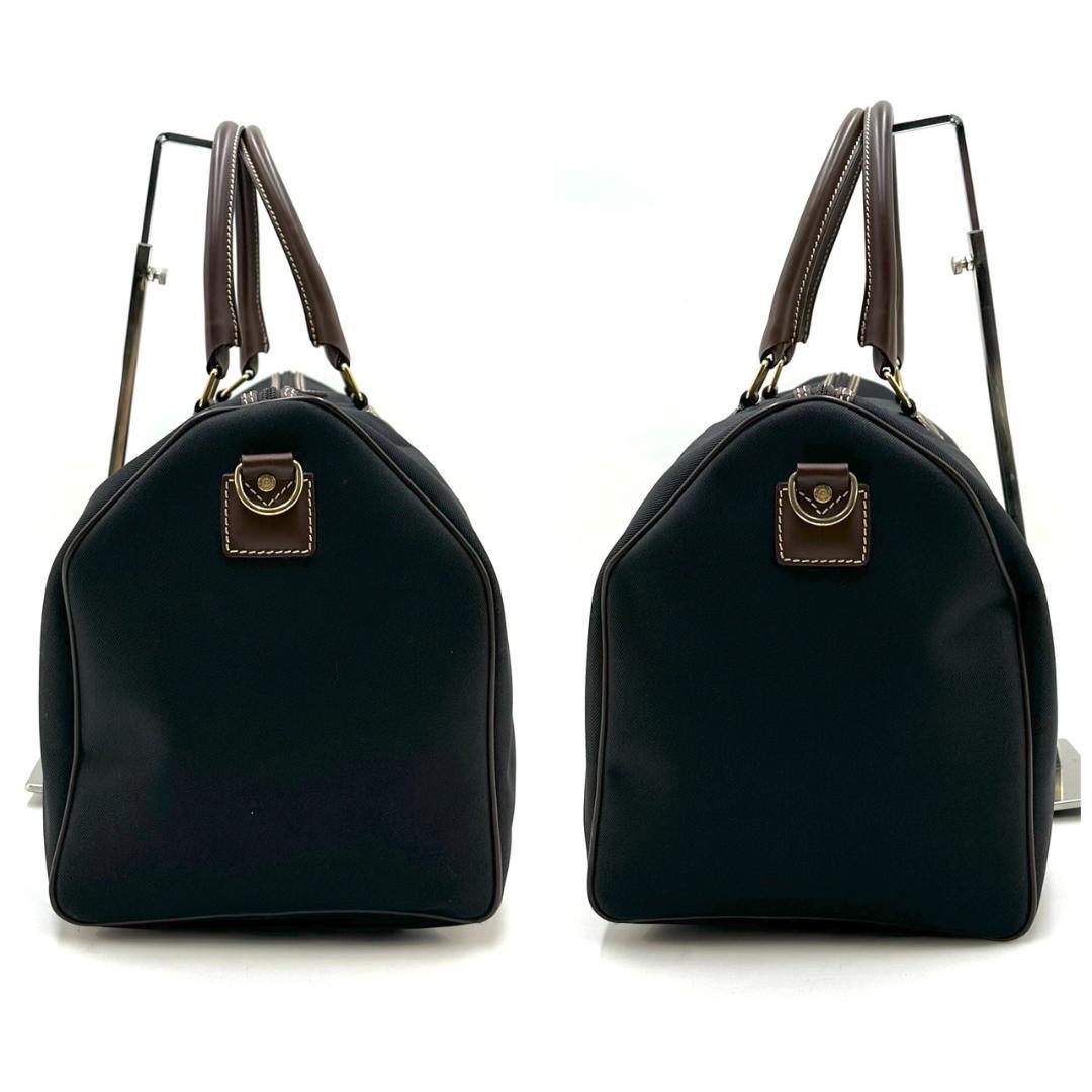 HUNTING WORLD 旅行用バッグ ボストンバッグ キャンバス レザー 黒