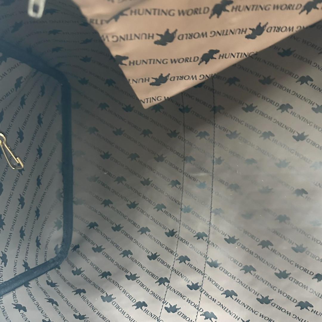 HUNTING WORLD 旅行用バッグ ボストンバッグ キャンバス レザー 黒