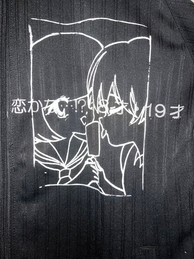 キャラクタープリント ジャージ セットアップ 黒 サブカル 地雷系 雀蜂