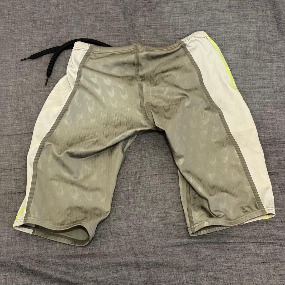 speedo 競泳水着 グレー/ホワイト/イエロー SSサイズ