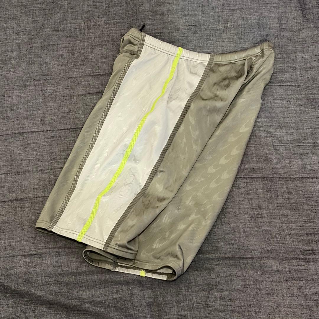 speedo 競泳水着 グレー/ホワイト/イエロー SSサイズ