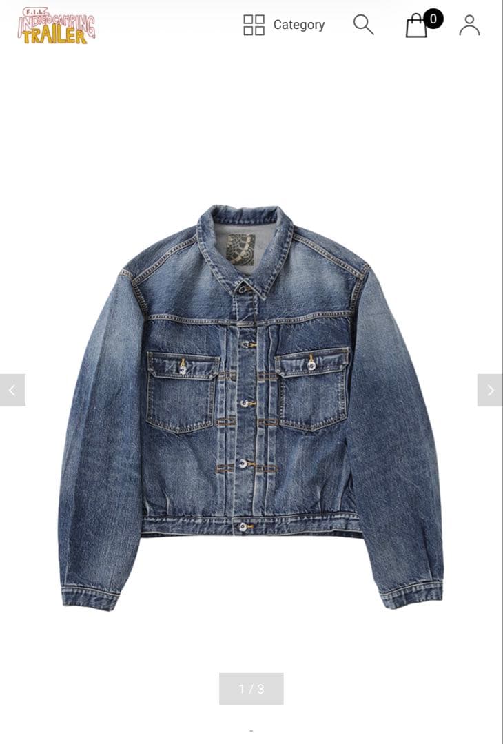 visvim ICT SS 101X JKT DRY-1008 デニムジャケット