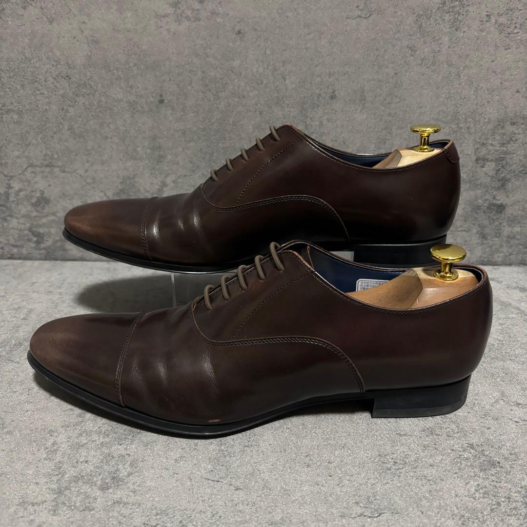 未使用級　リーガル　ビジネスシューズ　キャップトゥ　ブラウン　21VR　2228