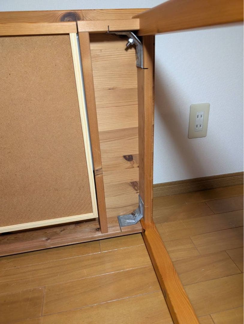 ■送料込■無印良品 ドレッサー パイン材 デスク コスメ台 化粧 鏡 卓上ミラー