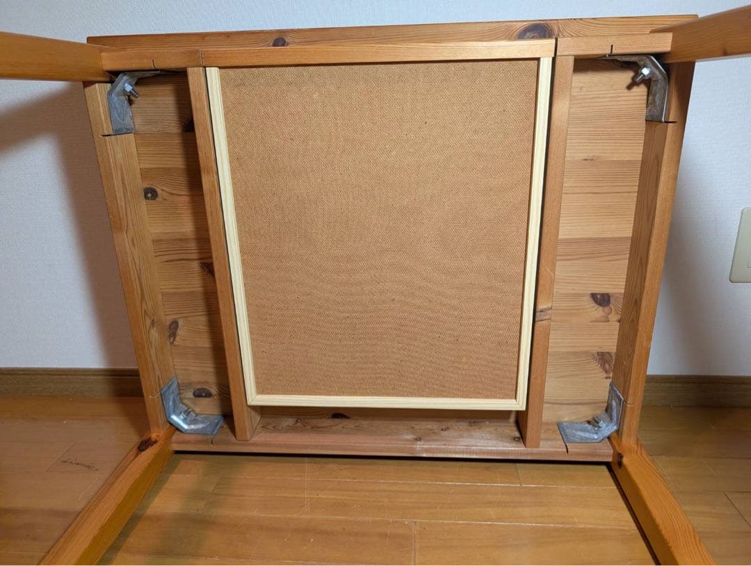 ■送料込■無印良品 ドレッサー パイン材 デスク コスメ台 化粧 鏡 卓上ミラー