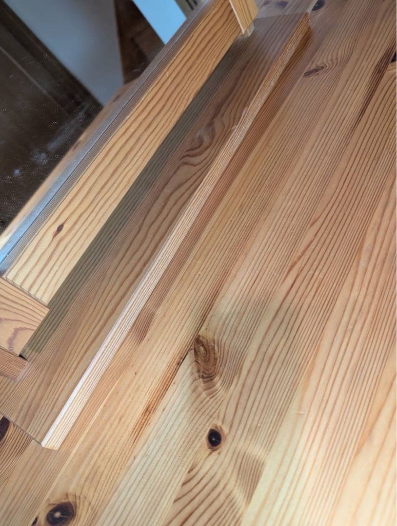 ■送料込■無印良品 ドレッサー パイン材 デスク コスメ台 化粧 鏡 卓上ミラー