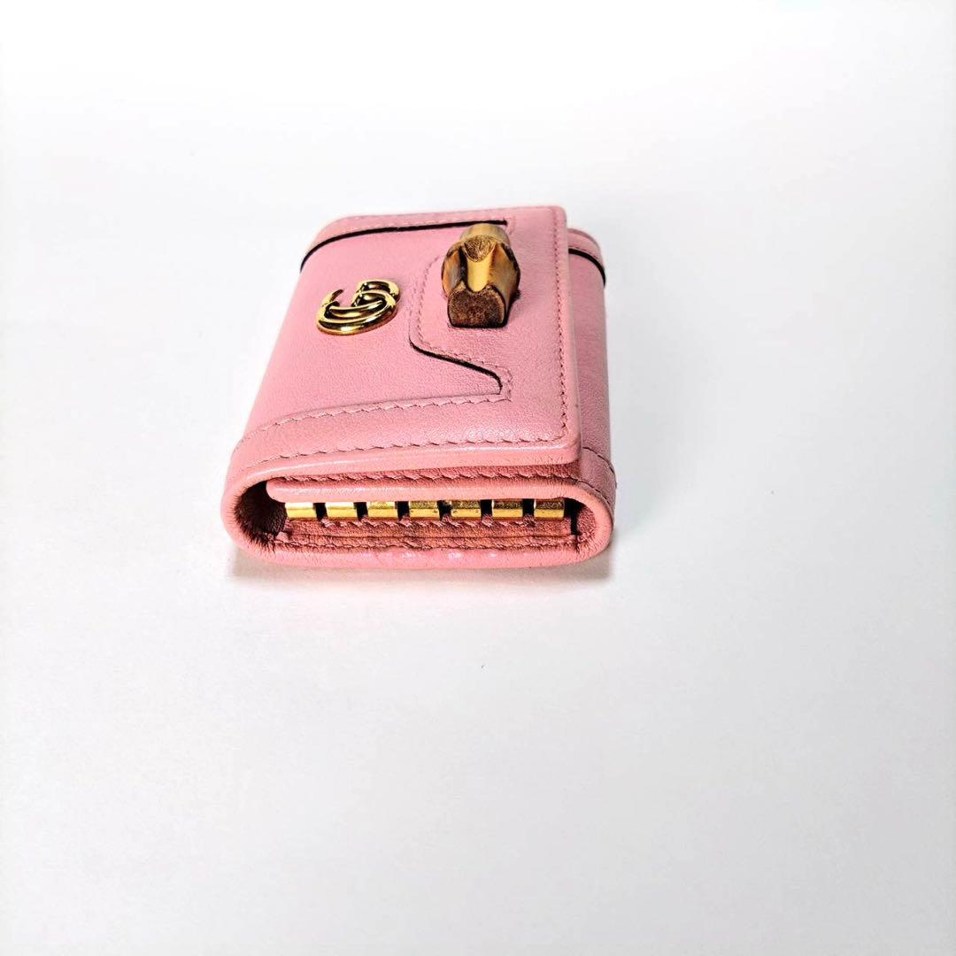 未使用✨GUCCI キーケース キーリング バンブー GG インターロッキング