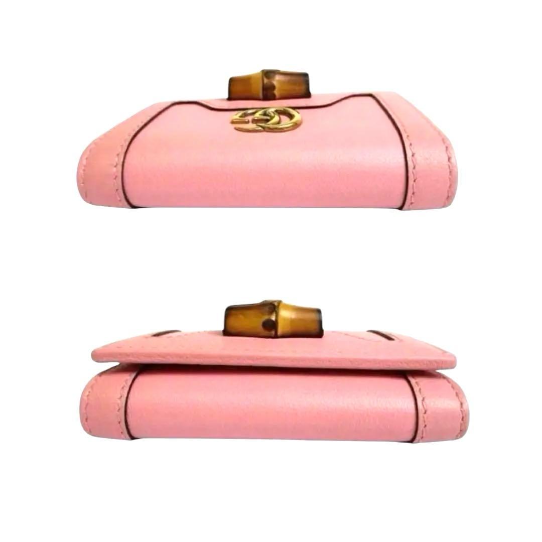 未使用✨GUCCI キーケース キーリング バンブー GG インターロッキング