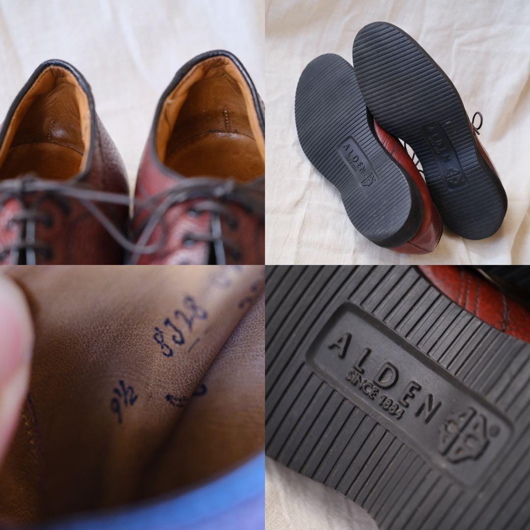 AldenオールデンCDIプレーントゥ#308バーガンディ95C